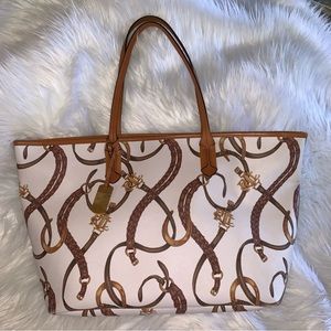 Lauren Ralph Lauren Large Classic Equestrian Tote